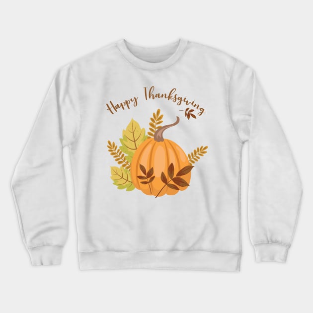 Happy Thanksgiving Crewneck Sweatshirt by SWON Design